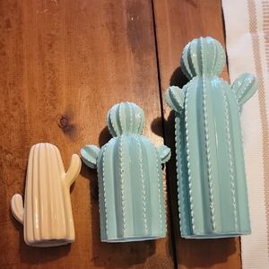 Set of Ceramic Cactus Decor